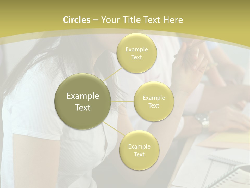 Teacher Women Study PowerPoint Template