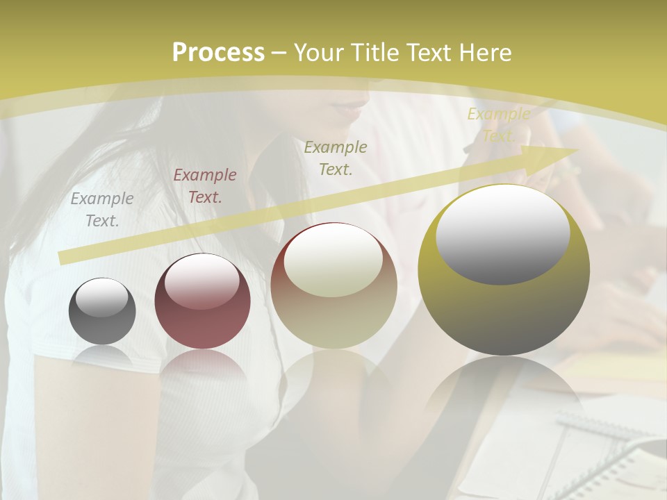 Teacher Women Study PowerPoint Template