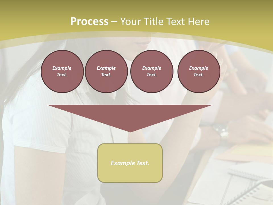 Teacher Women Study PowerPoint Template