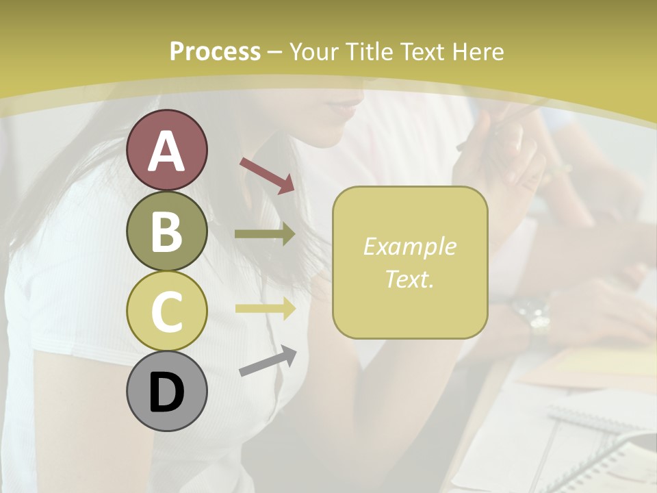 Teacher Women Study PowerPoint Template