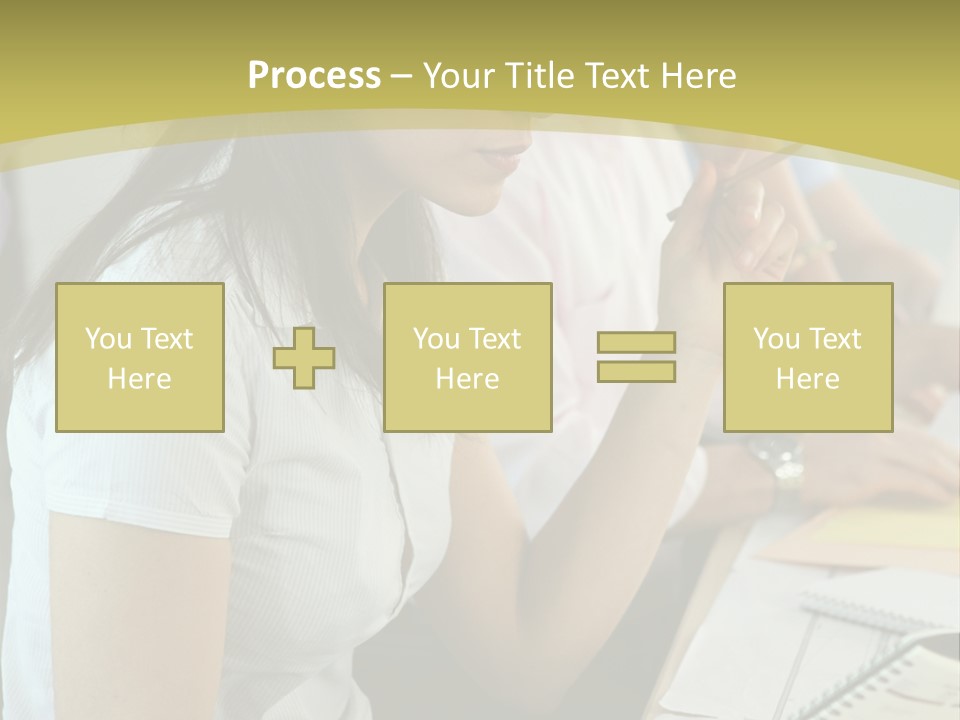 Teacher Women Study PowerPoint Template