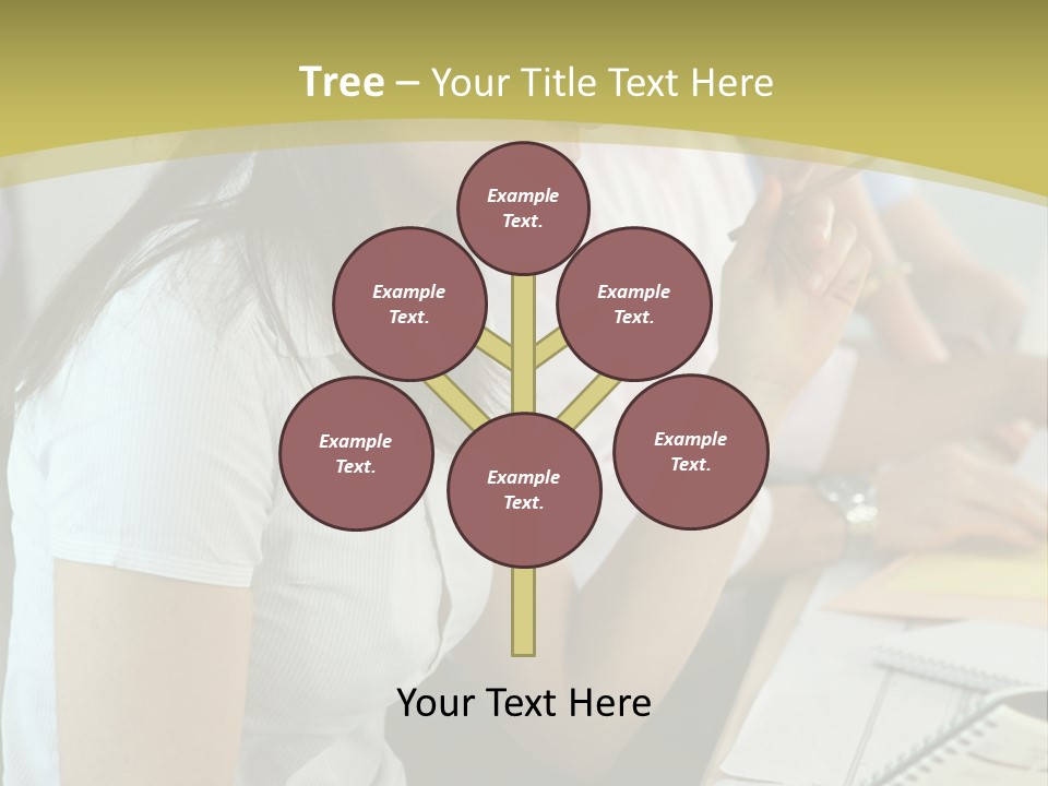 Teacher Women Study PowerPoint Template