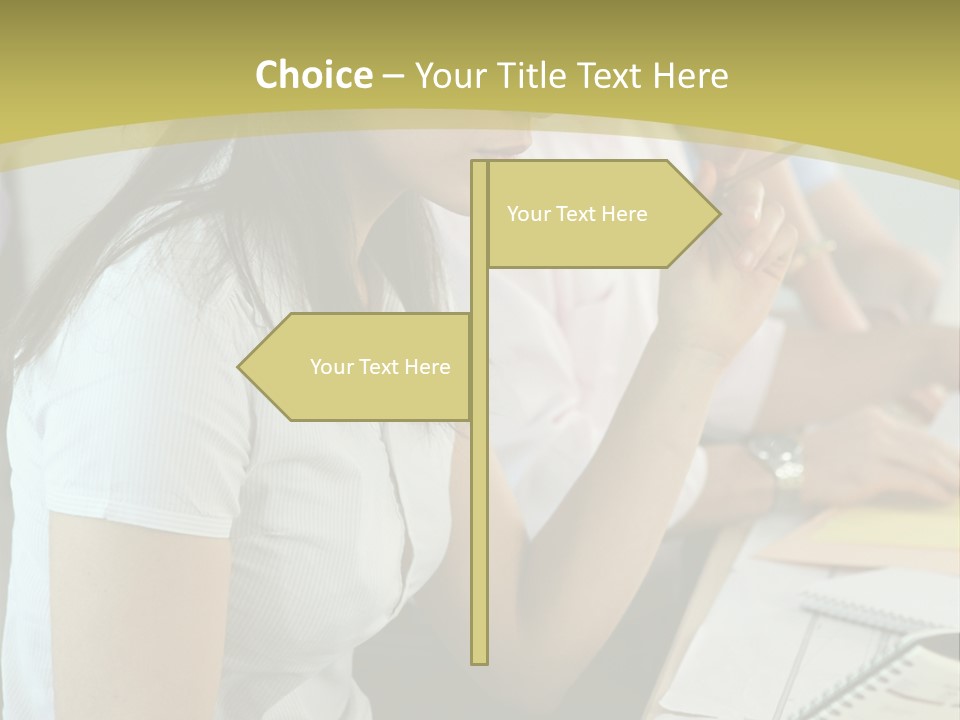 Teacher Women Study PowerPoint Template