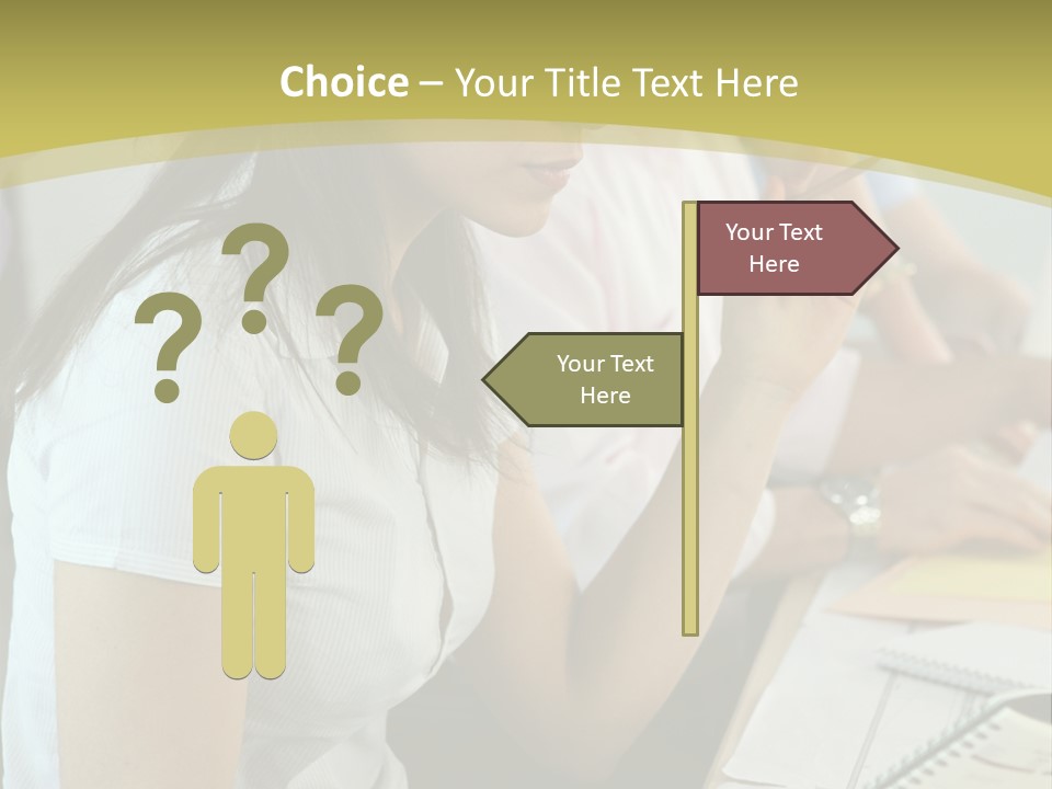 Teacher Women Study PowerPoint Template