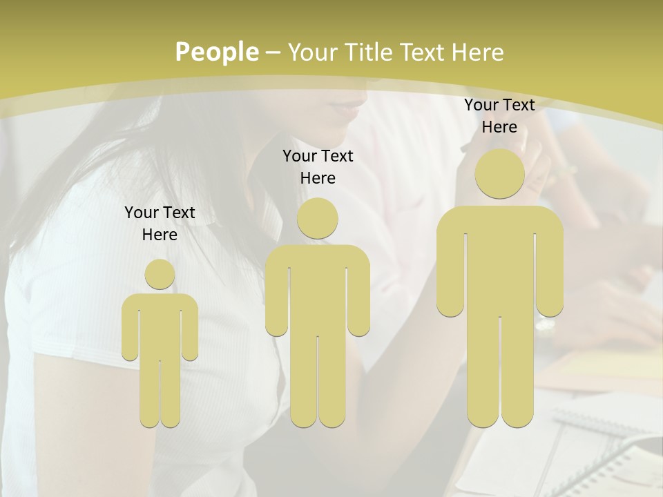 Teacher Women Study PowerPoint Template