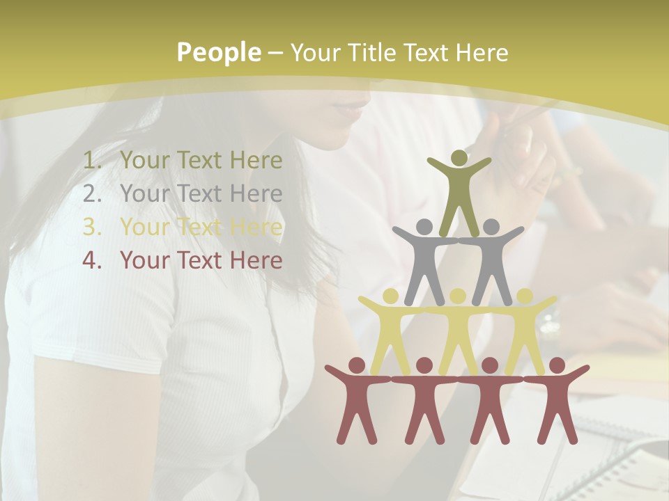 Teacher Women Study PowerPoint Template