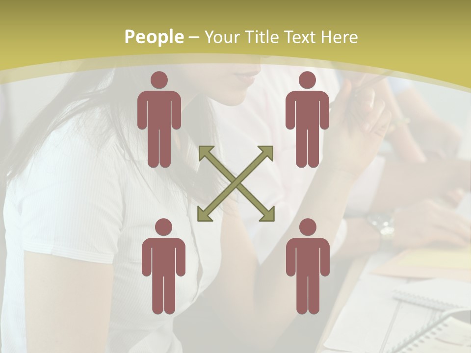 Teacher Women Study PowerPoint Template