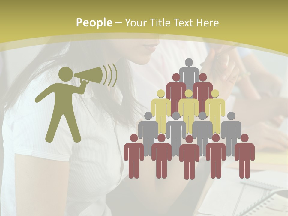 Teacher Women Study PowerPoint Template