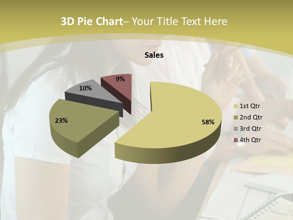 Teacher Women Study PowerPoint Template