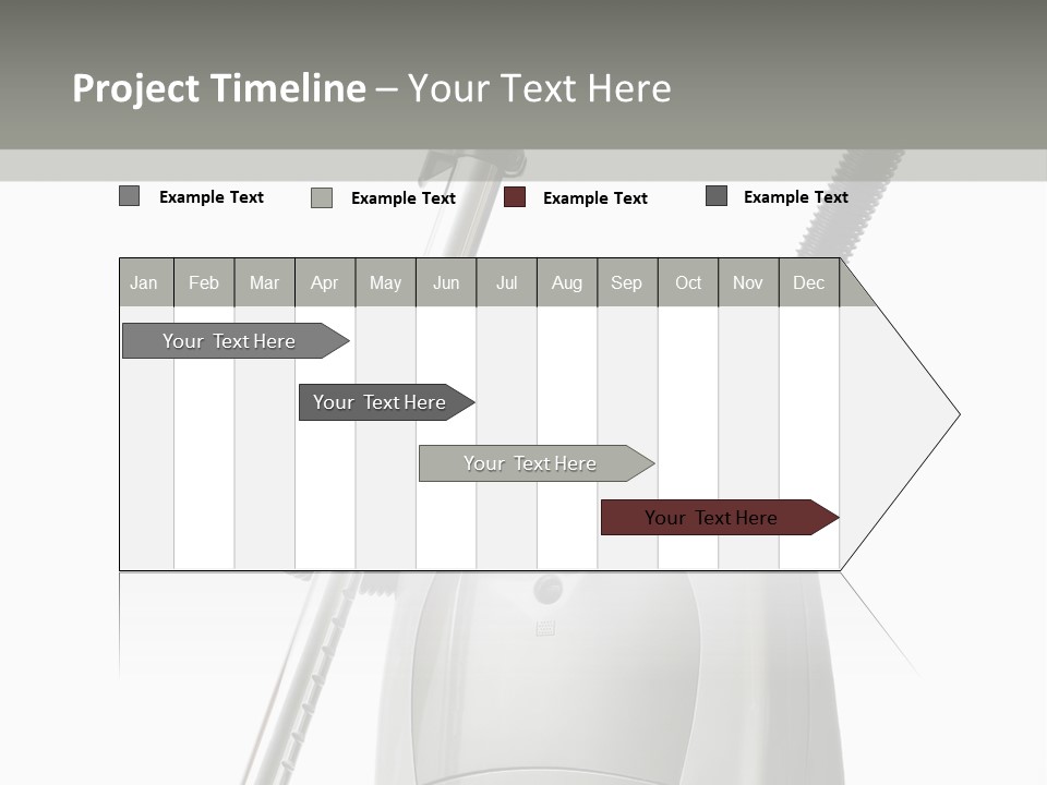 A Silver And Black Vacuum Cleaner On A Table PowerPoint Template
