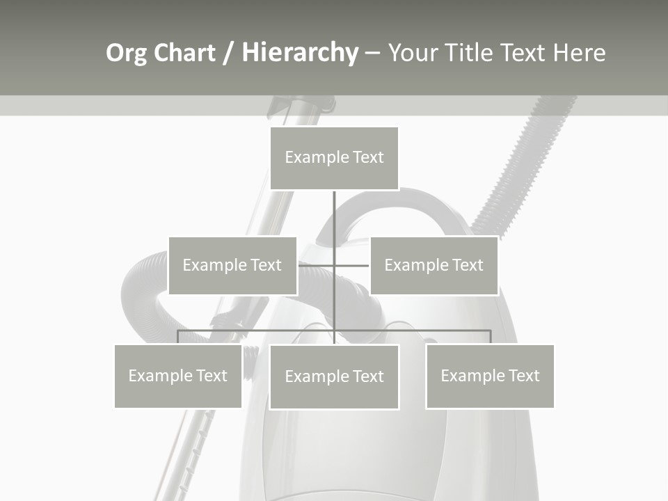A Silver And Black Vacuum Cleaner On A Table PowerPoint Template
