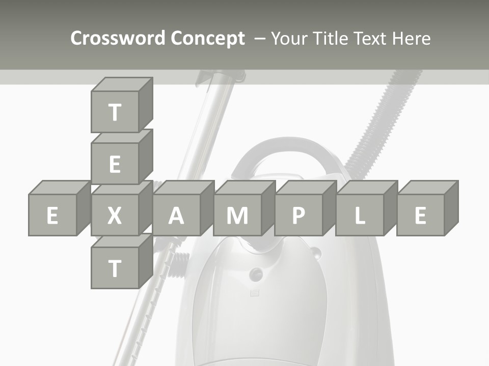 A Silver And Black Vacuum Cleaner On A Table PowerPoint Template