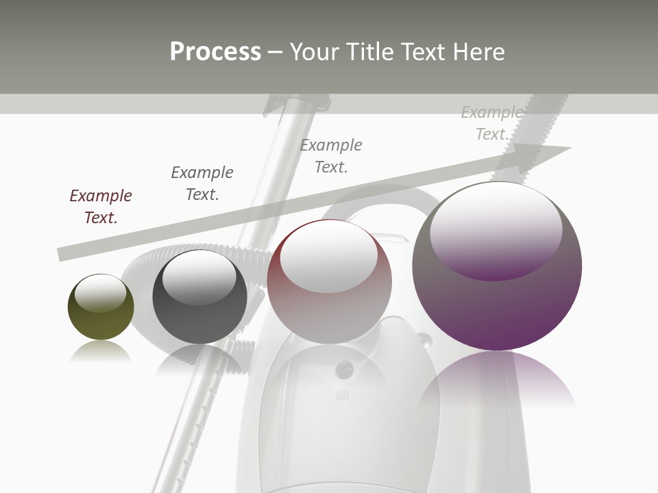 A Silver And Black Vacuum Cleaner On A Table PowerPoint Template