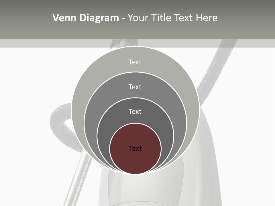 A Silver And Black Vacuum Cleaner On A Table PowerPoint Template