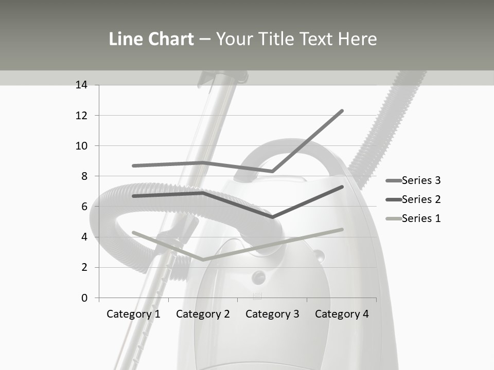 A Silver And Black Vacuum Cleaner On A Table PowerPoint Template