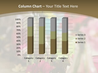 A Table Topped With Vases Filled With Flowers PowerPoint Template