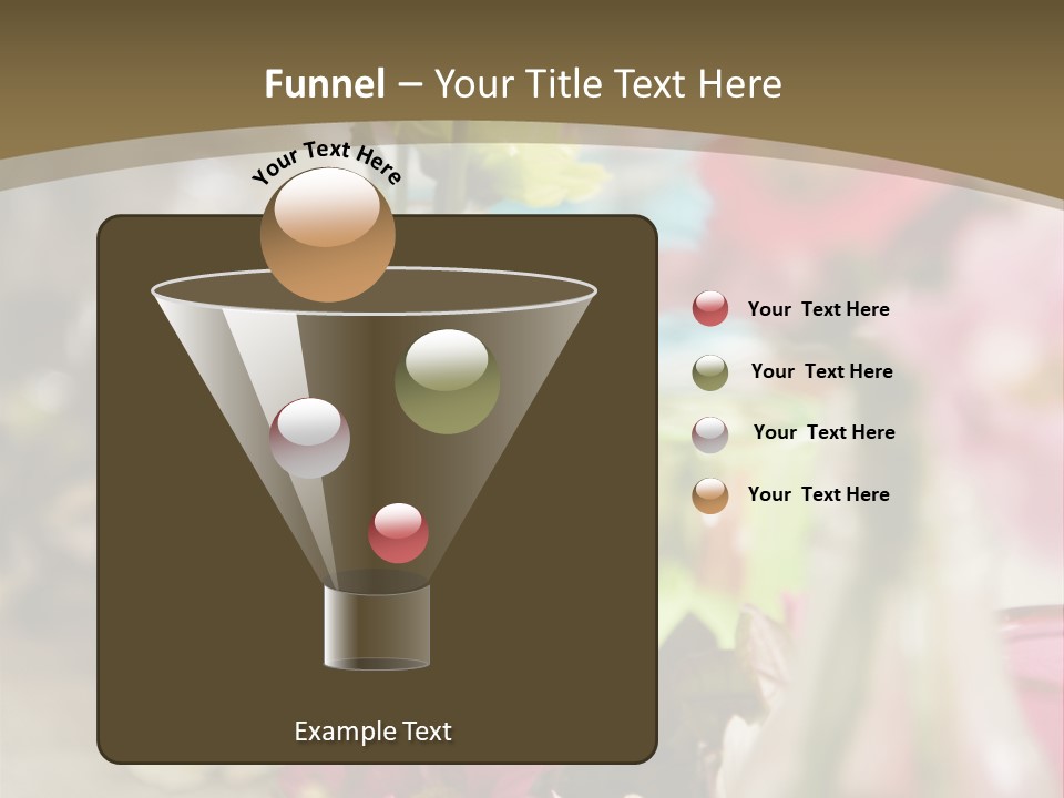 A Table Topped With Vases Filled With Flowers PowerPoint Template