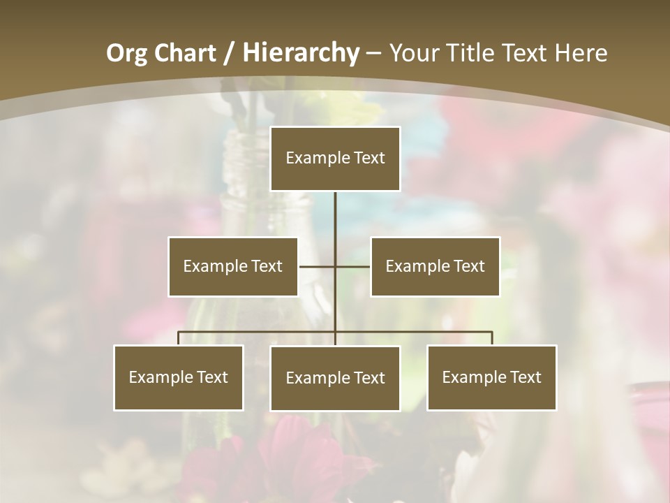 A Table Topped With Vases Filled With Flowers PowerPoint Template