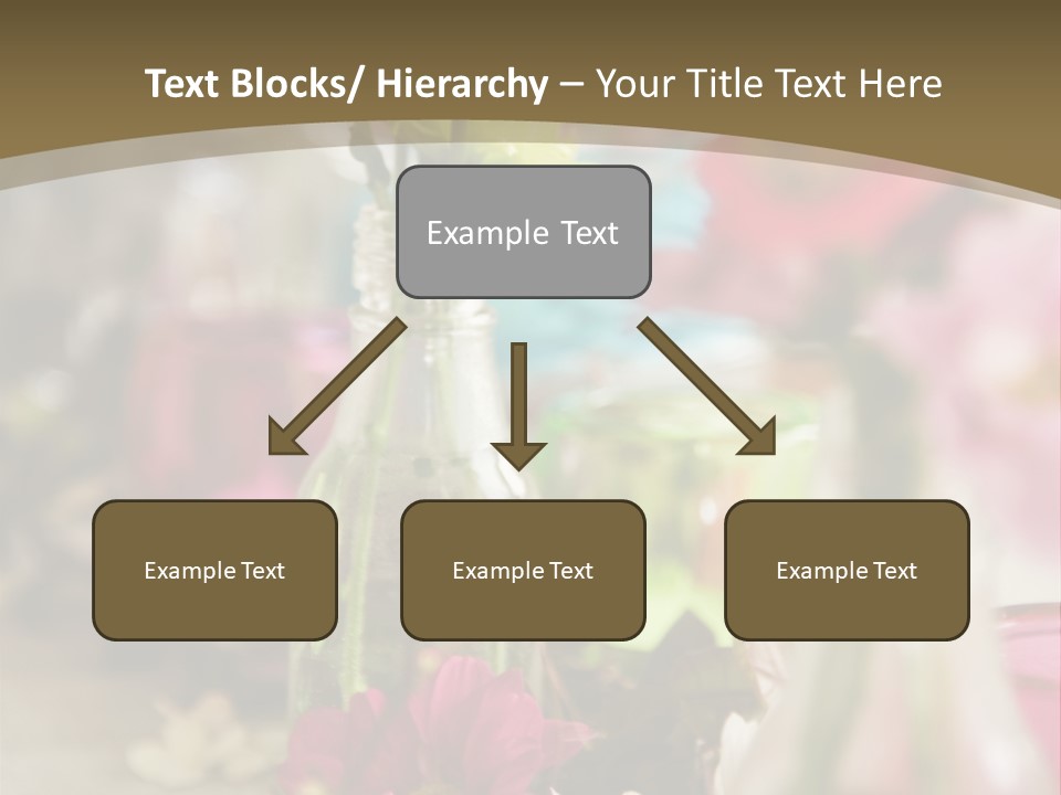 A Table Topped With Vases Filled With Flowers PowerPoint Template