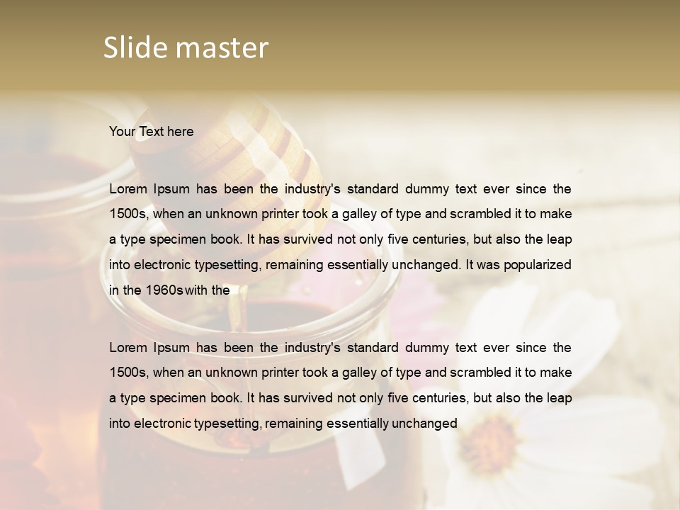 Food Camomile Yellow PowerPoint Template