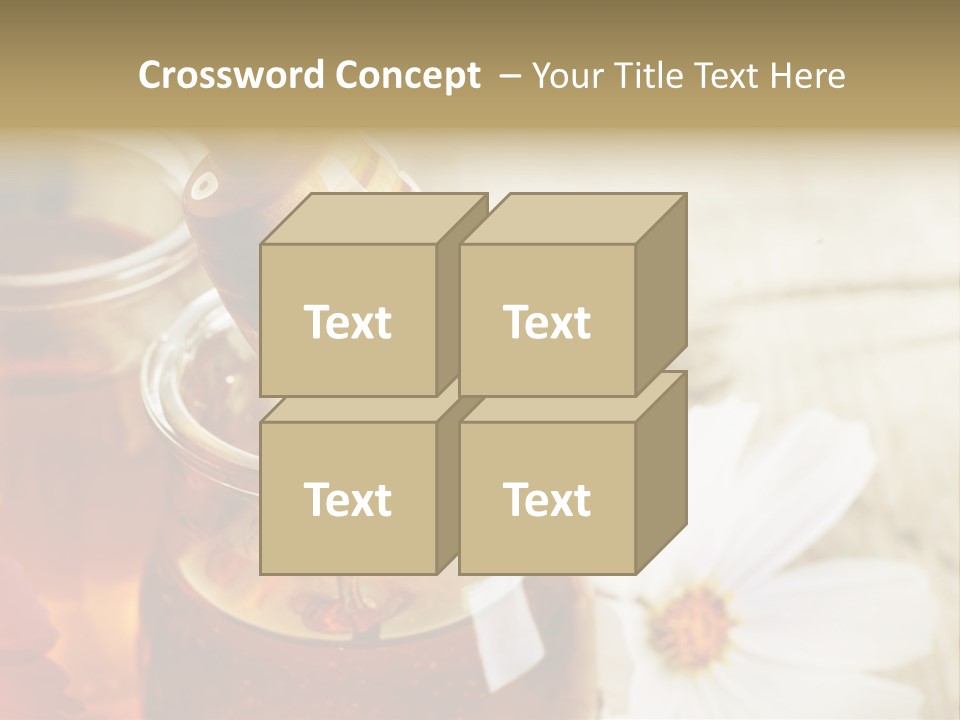 Food Camomile Yellow PowerPoint Template