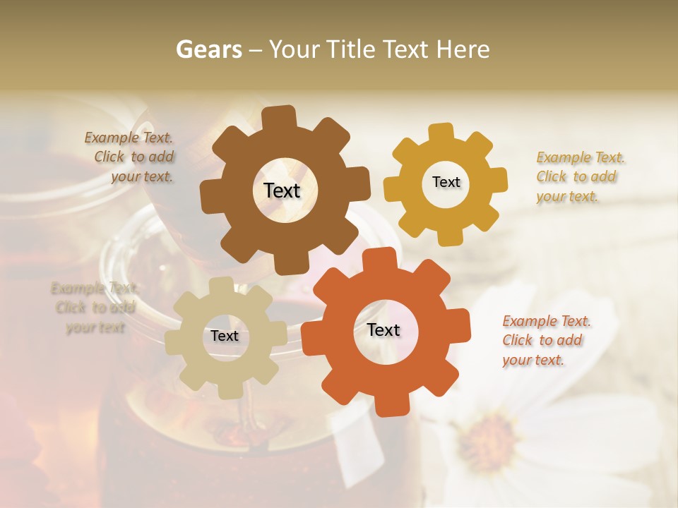 Food Camomile Yellow PowerPoint Template