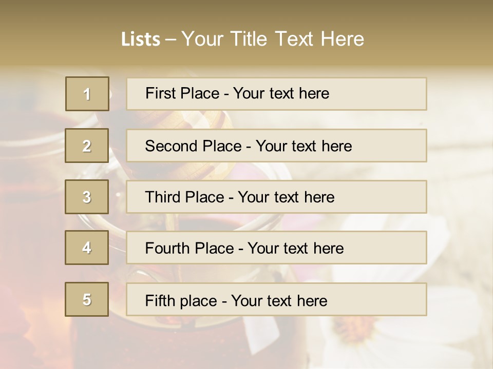 Food Camomile Yellow PowerPoint Template