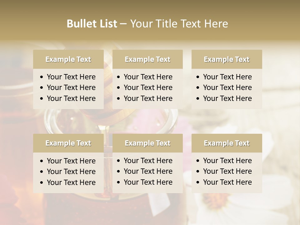 Food Camomile Yellow PowerPoint Template