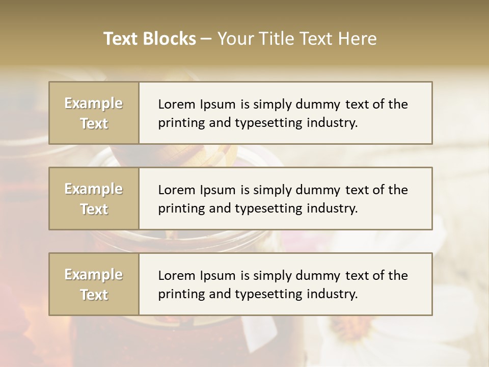 Food Camomile Yellow PowerPoint Template