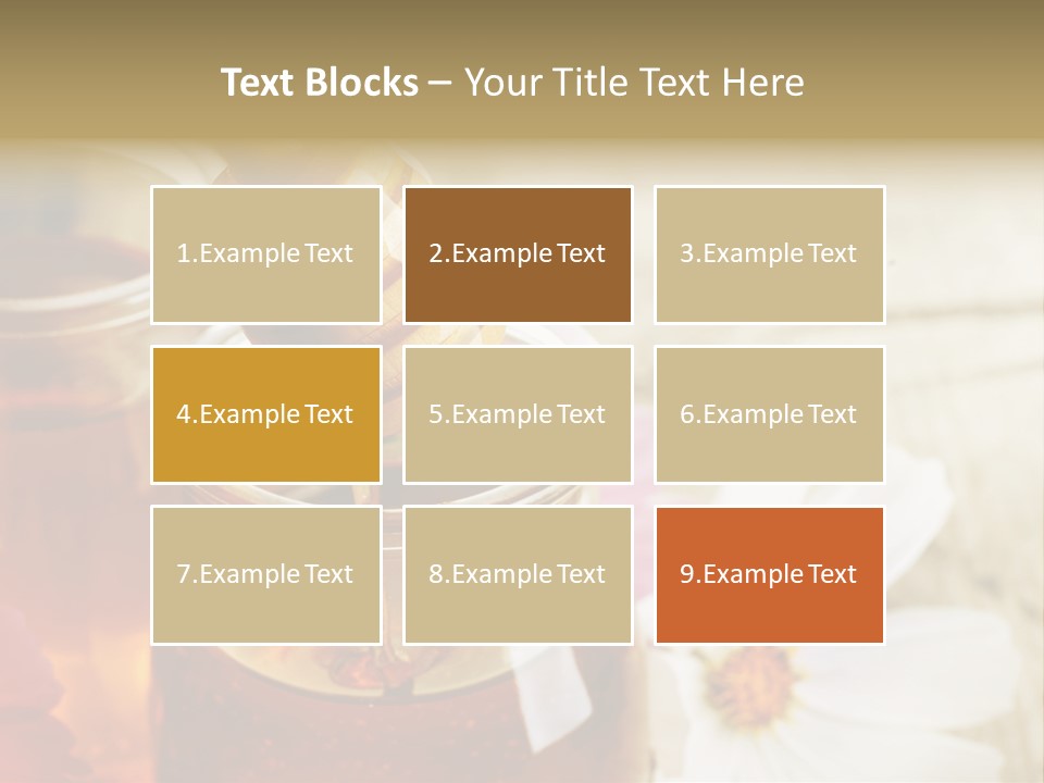 Food Camomile Yellow PowerPoint Template