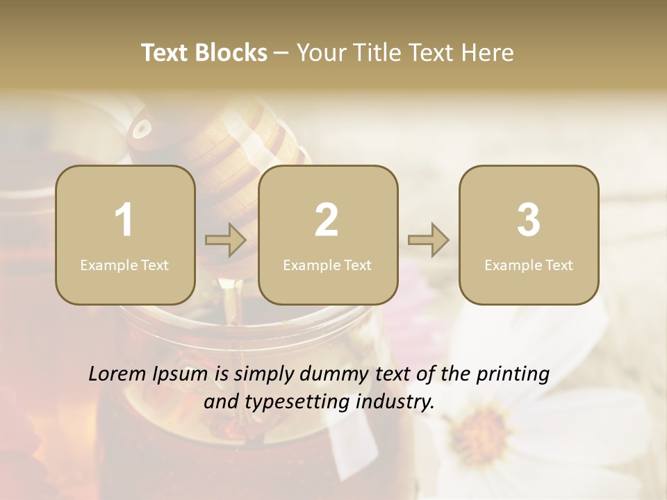 Food Camomile Yellow PowerPoint Template