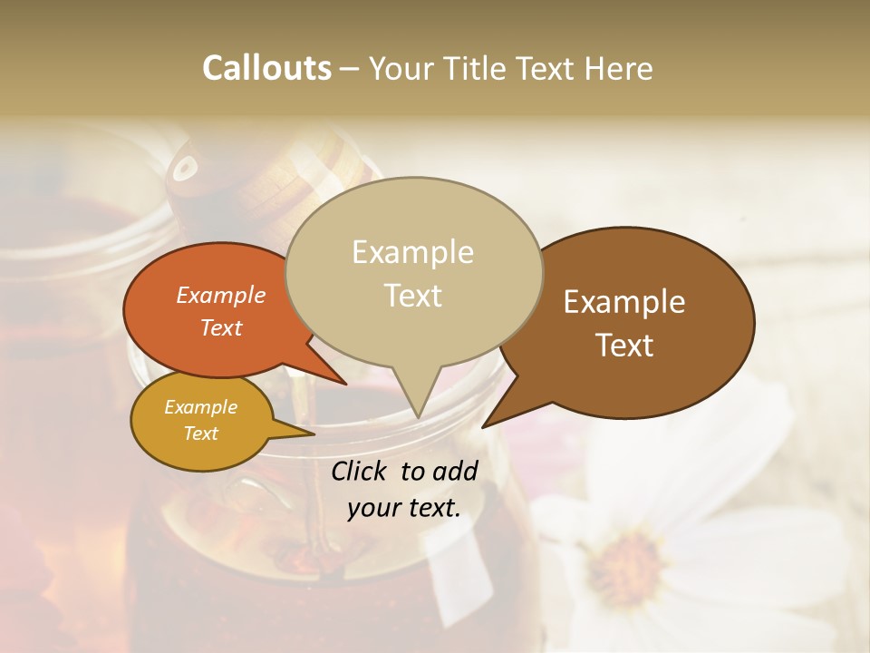 Food Camomile Yellow PowerPoint Template