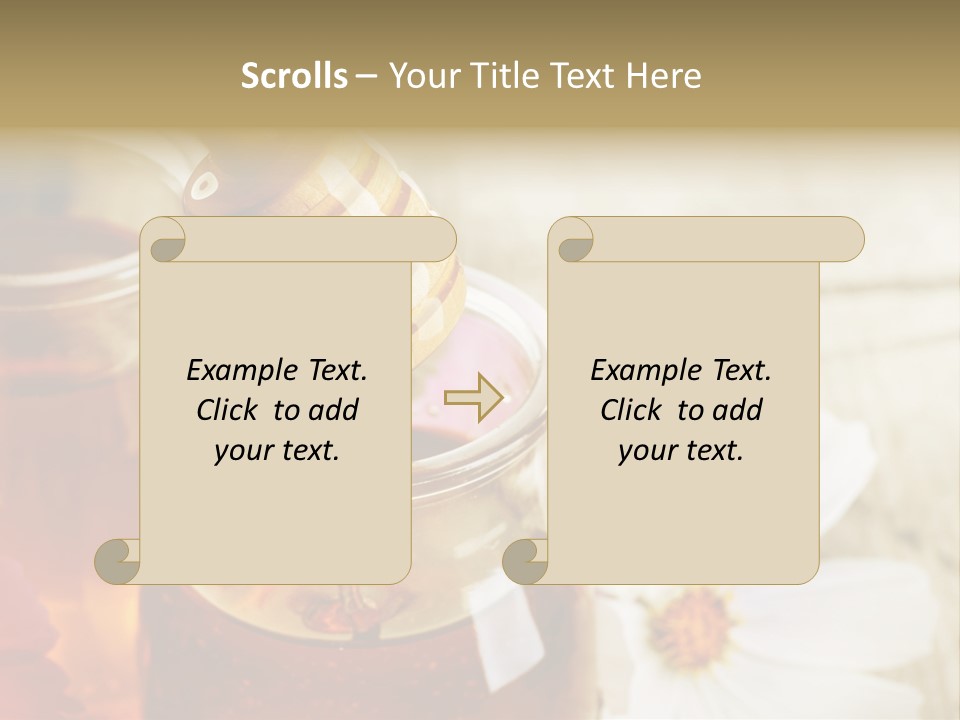 Food Camomile Yellow PowerPoint Template