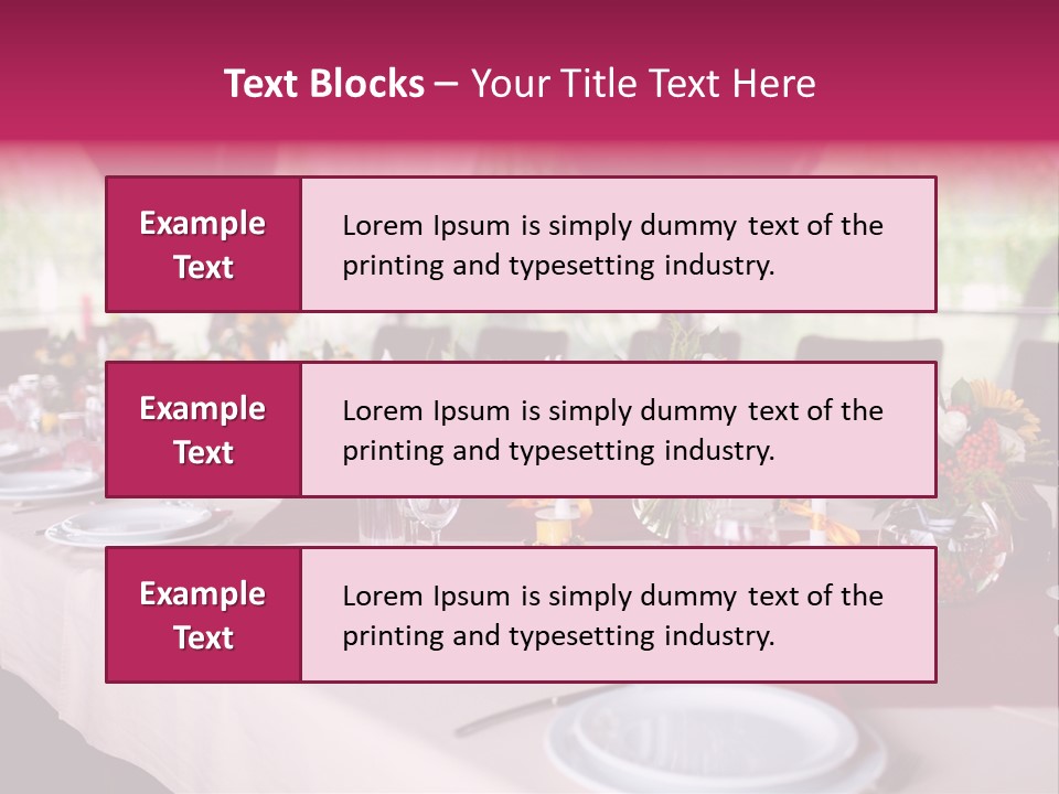 Fork Wedding Bouquet PowerPoint Template