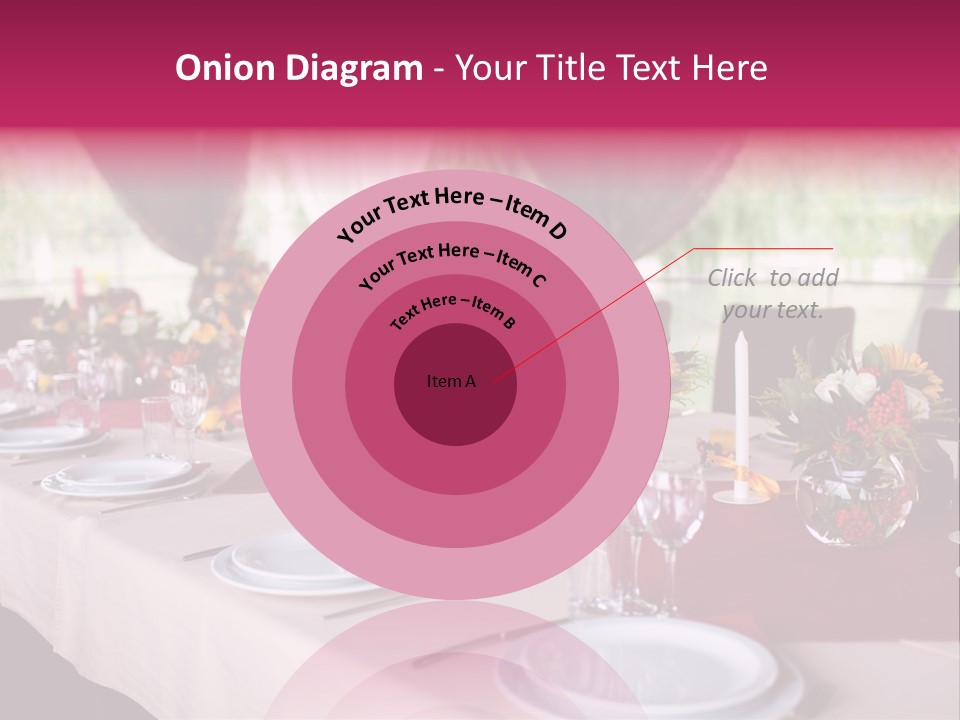 Fork Wedding Bouquet PowerPoint Template