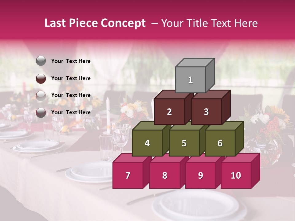 Fork Wedding Bouquet PowerPoint Template