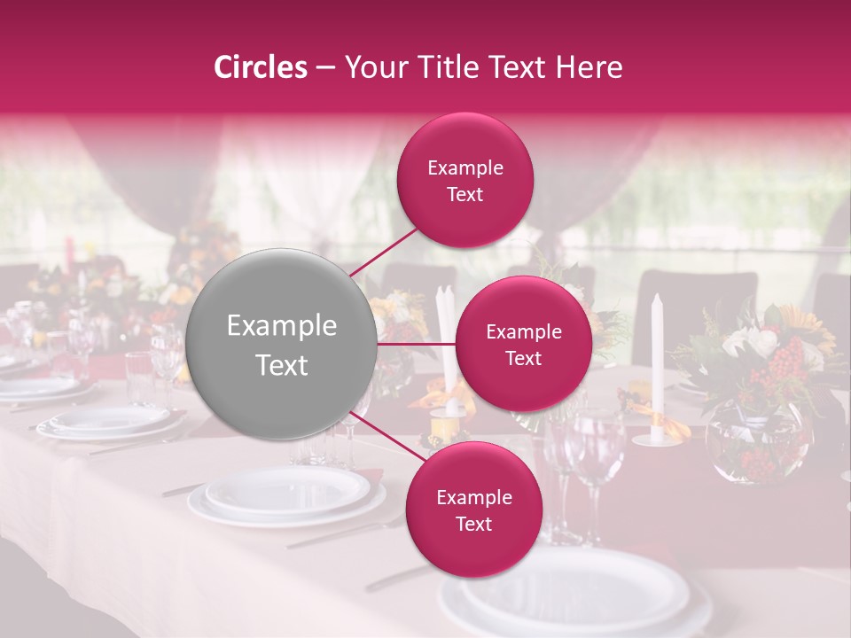 Fork Wedding Bouquet PowerPoint Template