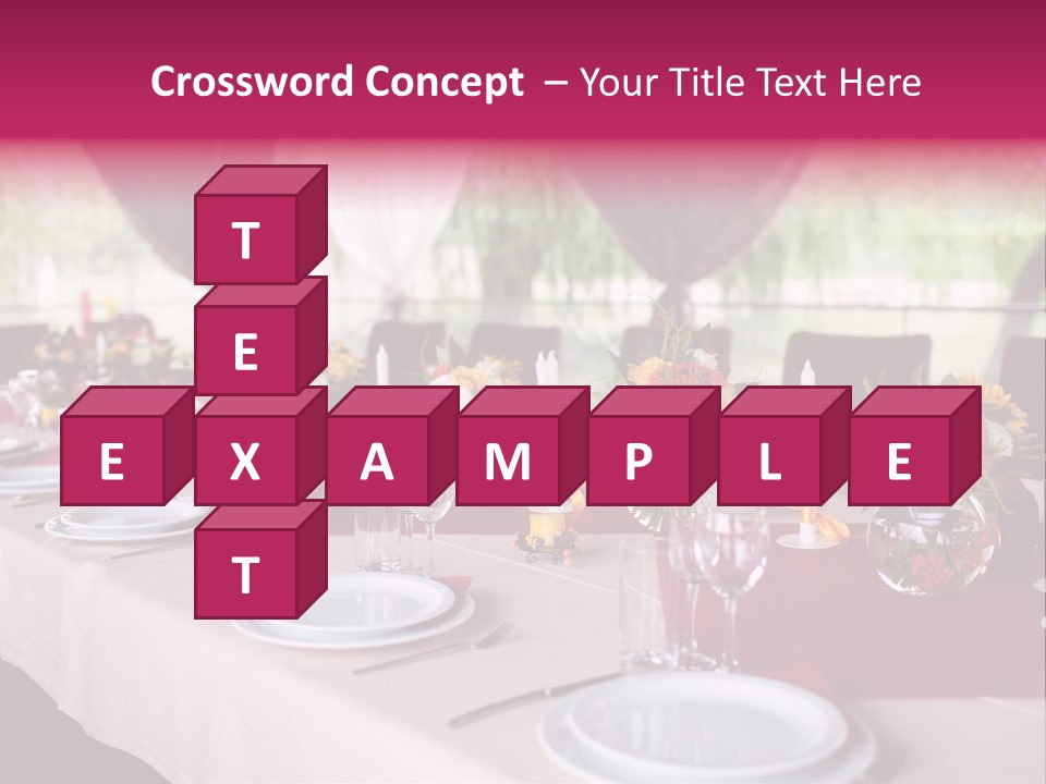 Fork Wedding Bouquet PowerPoint Template