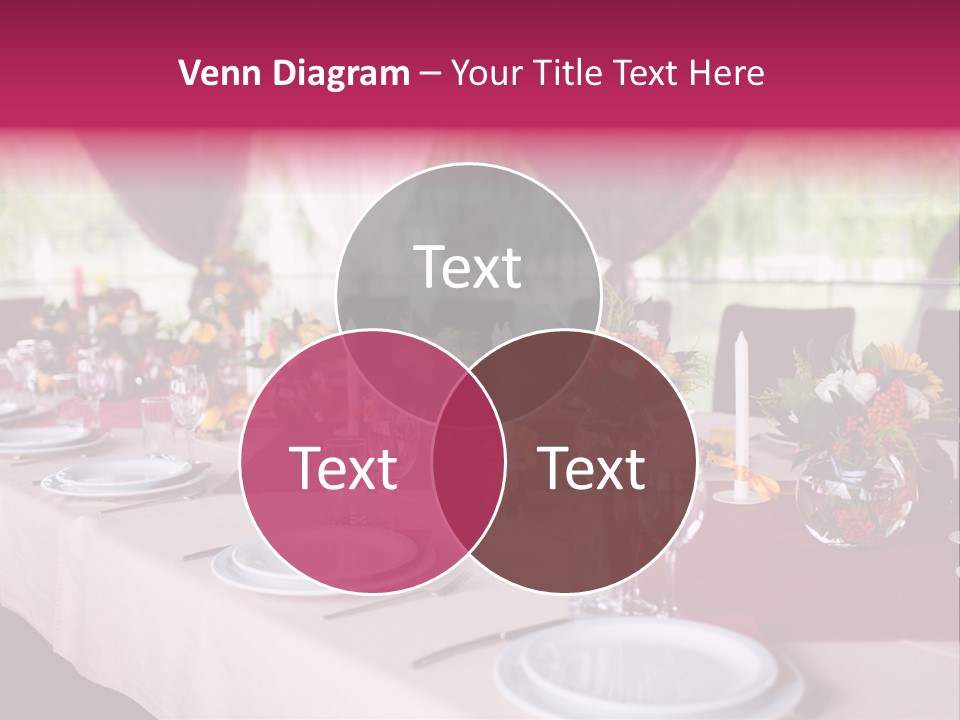 Fork Wedding Bouquet PowerPoint Template