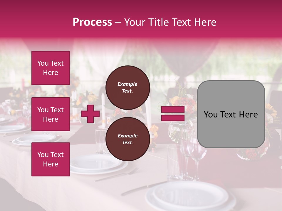 Fork Wedding Bouquet PowerPoint Template