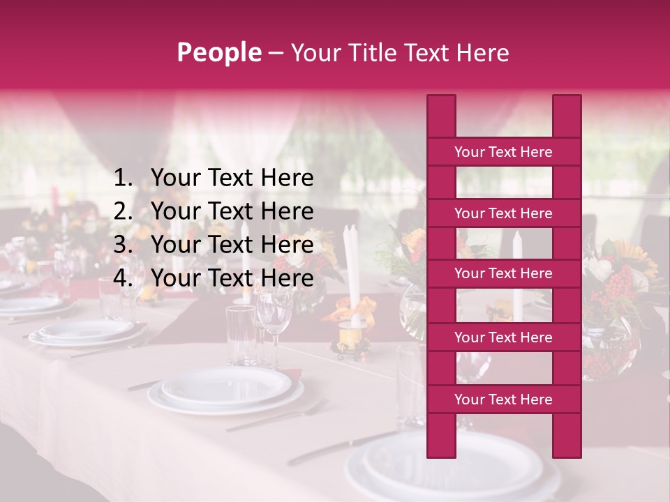 Fork Wedding Bouquet PowerPoint Template