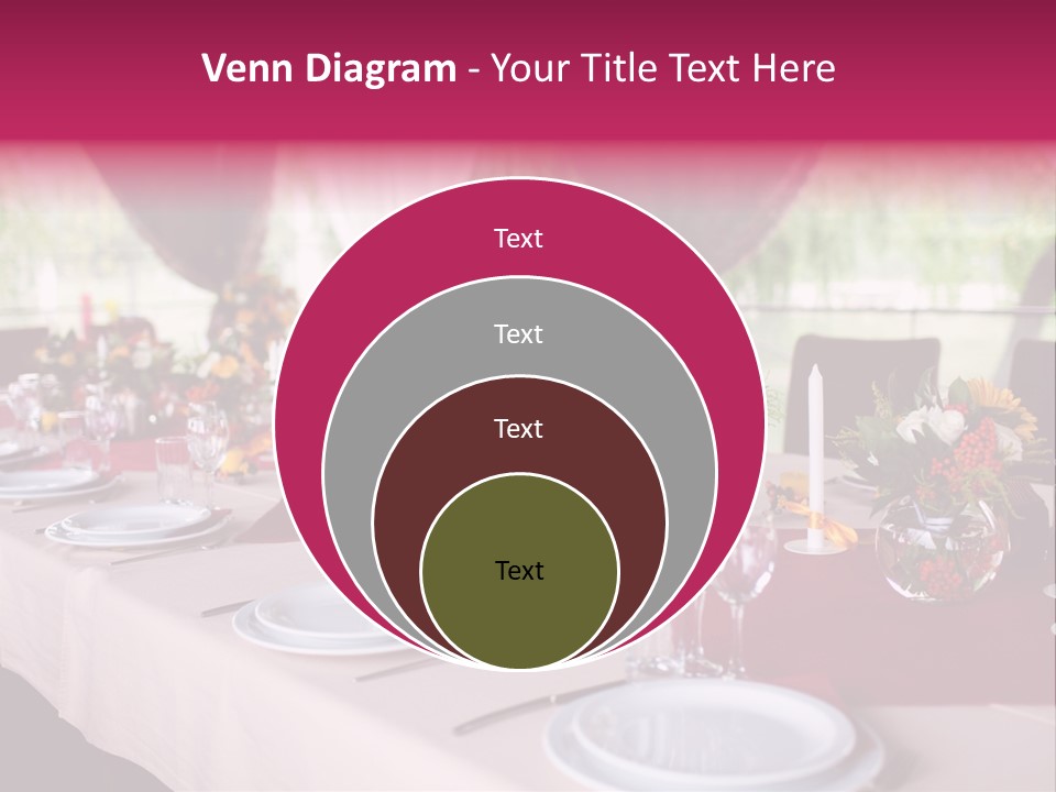 Fork Wedding Bouquet PowerPoint Template