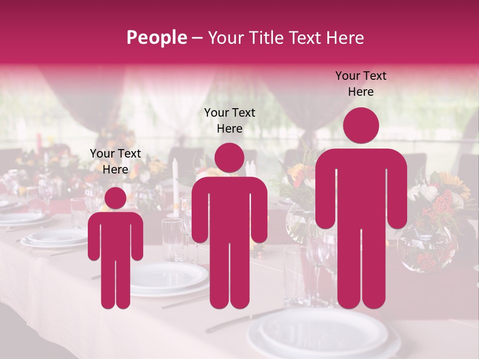 Fork Wedding Bouquet PowerPoint Template