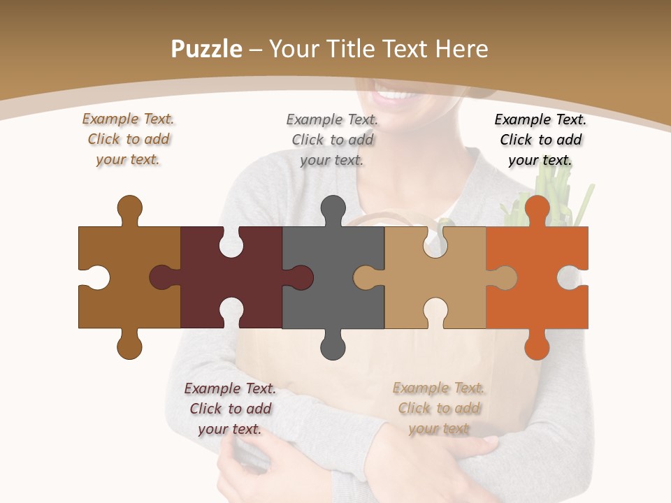 Mushroom Fried Onions Food PowerPoint Template