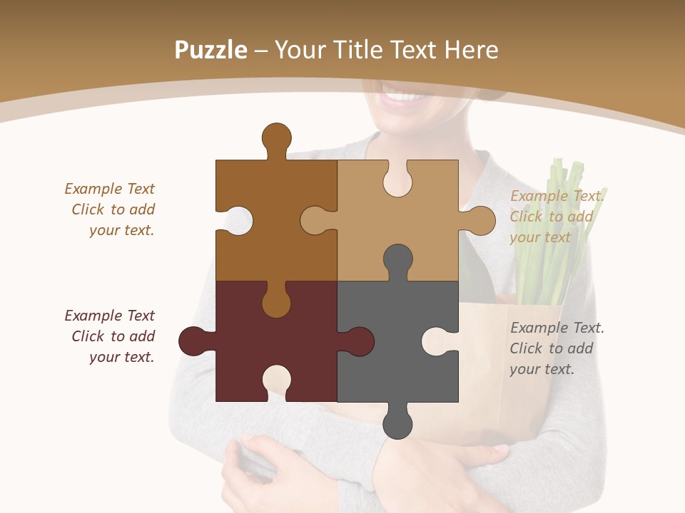 Mushroom Fried Onions Food PowerPoint Template