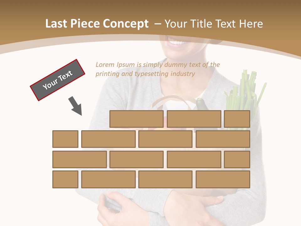 Mushroom Fried Onions Food PowerPoint Template