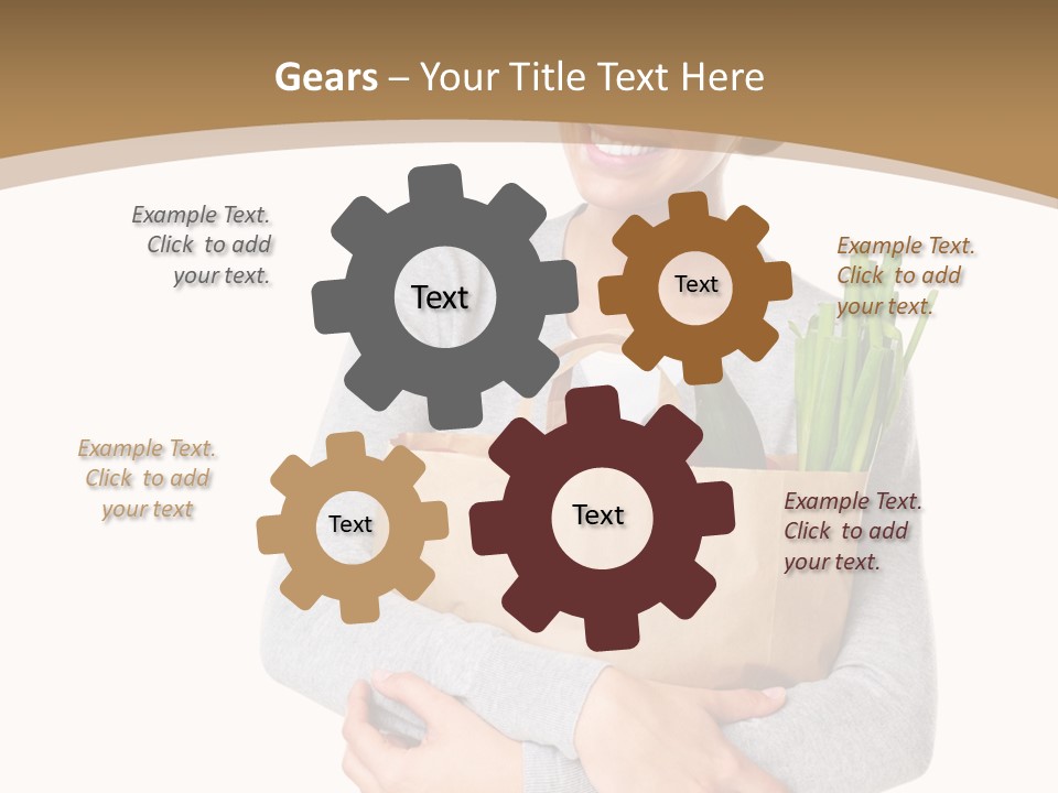 Mushroom Fried Onions Food PowerPoint Template