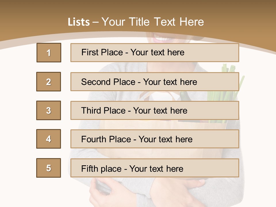 Mushroom Fried Onions Food PowerPoint Template