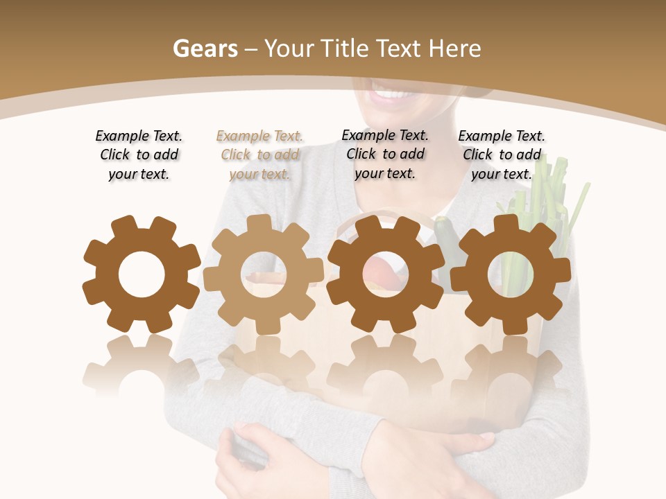 Mushroom Fried Onions Food PowerPoint Template