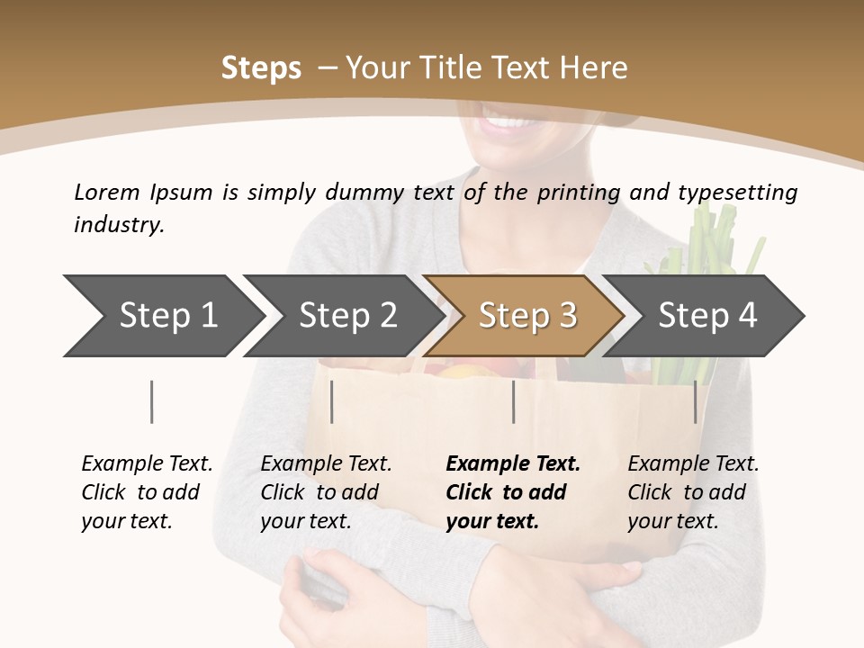 Mushroom Fried Onions Food PowerPoint Template